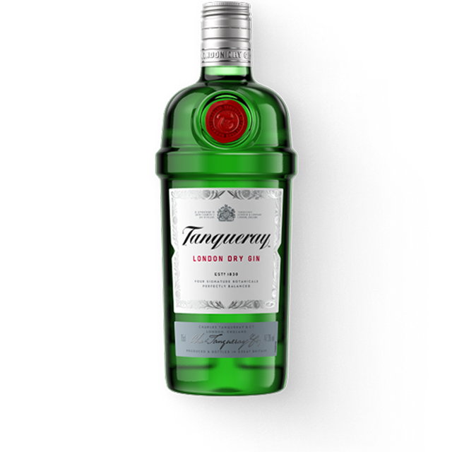 Bottle of Tanqueray London Dry Gin